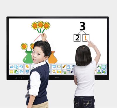 China Smart School Teaching - Interactive Whiteboard Without Projector Riotouch 65 Inch 4K UHD LED Touch Screen Interactive Flat Panel Monitor With Android 9.0 for sale