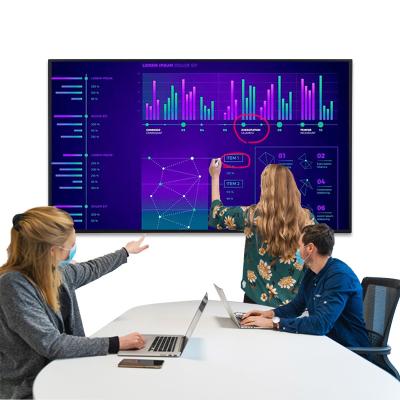 China Conference Education & Collaboration Riotouch 65 75 86 Inch Interactive Smart Board Optical Link No Air Gap PCAP Touch Screen Conference for sale