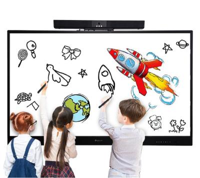 China Education & Collaboration Conference Riotouch 65 75 86inch 4K Interactive Flat Panel For Classroom IR Business Solution Touch Screen Panel for sale