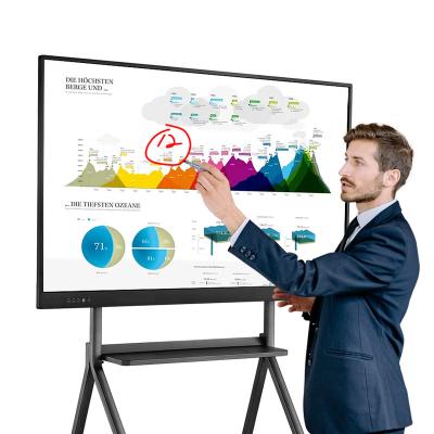 China Aluminum Alloy New Riotouch 82 Inch Classroom Infrared Smart Panel Without Wireless Projector Interactive Whiteboard For School for sale