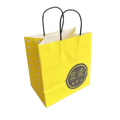 China Disposable Wholesale Custom Logo Black Paper Bag With Black Rope Handle for sale