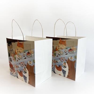 China New Design Disposable Recycle Kraft Paper Christmas Gift Bag For Shopping for sale