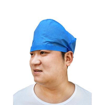 China With Ties / Elastic Surgeon Caps Disposable Medical Use Disposable Doctor Cap PP Surgical Cap for sale