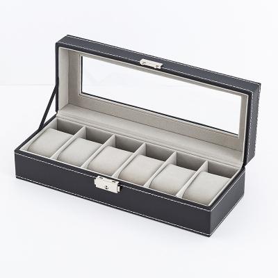 China Gray Watch Box Display Box Watch Storage Box 6 Stain Watch Packaging Watch Storage Display Manufacturer New for sale