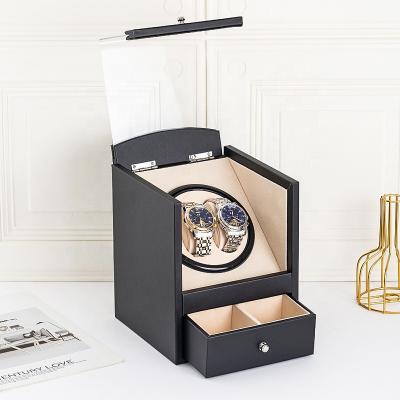 China 2 PU Leather Wooden Table Shaker With Drawer, Shaker, Watch Winder for sale