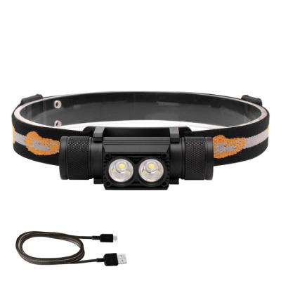 China Factory New Design Camping High Hardness Reinforced Aluminum Headlamp 1000LM 2200mAh Detachable Dustproof Rechargeable LED Headlight for sale