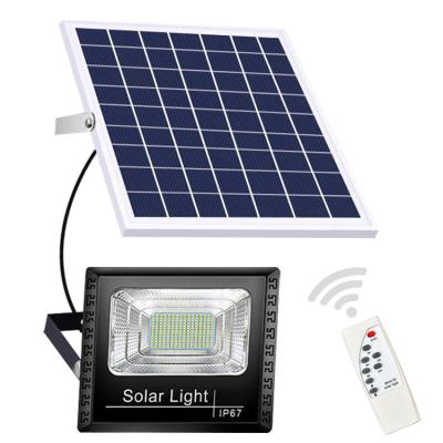 China Aluminum Waterproof Remote Light IP66 25W 84LEDs Waterproof Remote Barn Street Garden Street Garden Solar Power Flood Light IP66 for sale