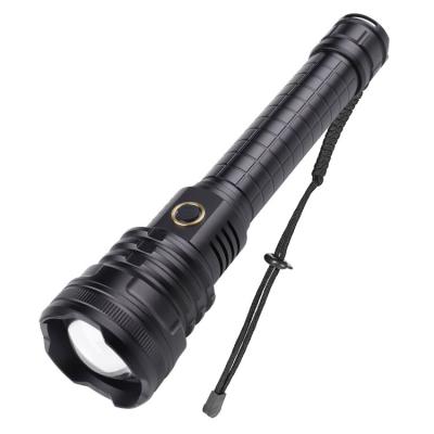 China Xhp90 Aluminum USB Rechargeable Emergency Led Flashlight Powerbank, Waterproof Tactical Torch Light With Tail Hammer Flashlights for sale