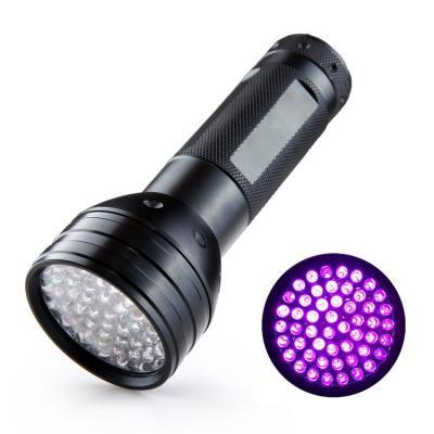 China Industrial Portable Scorpion Chasing 395NM Ultra Violet Urine Torch Light Detector for Pet Urine Stains Dry Bed Insect 51UV Led Flashlight for sale