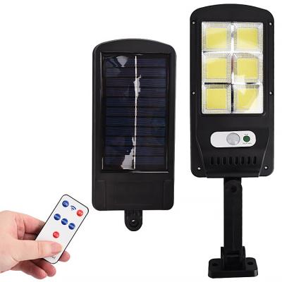 China Wireless Garden Human Body Induction Function Wall Light 120 COB Sensor Solar Waterproof Garden Street Light for sale