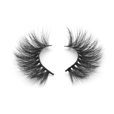 China Deep 25mm Long Mink Lashes Cross False Eyelash Daily False Eye Lashes Thick Lashes for sale