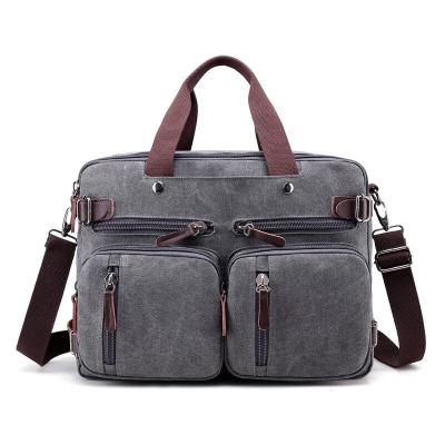 China Fashion Men Canvas Briefcase Bag Vintage Shoulder Messenger Bag for sale