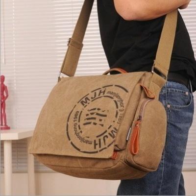 China Fashion Men Vintage Messenger Bags Canvas Shoulder Bag Cross - Body Bag for sale