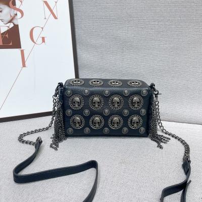 China Fashion Skull Vintage Bag Women's Punk Handbag Shoulder Bag For Women for sale