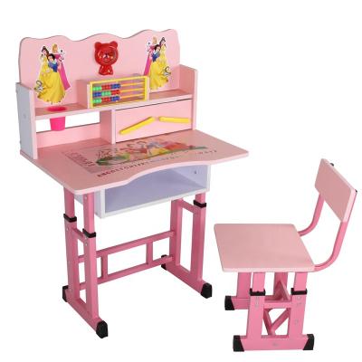 China Easy Assemble Buffer Lift Table Sit Stand Desk Height Adjustable Table Children Kids Study Desk for sale