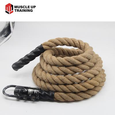 China Universal Custom Professional Fitness Hemp Gym Climbing Rope for sale