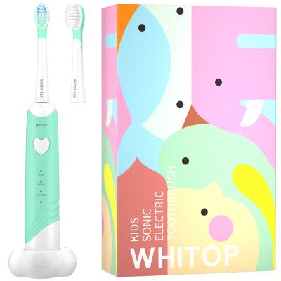 China Side change reminder. Smart pressure sensor. Memory retention. WHITOP Kids Children Sonic Electric Toothbrush Rechargeable Powered Electronic Wireless Charging Smart Toothbrushes for sale