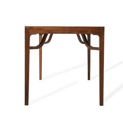 China Household Adjustable Custom Walnut Wood Living Room Rectangular Dining Square (Other) Wooden Table for sale