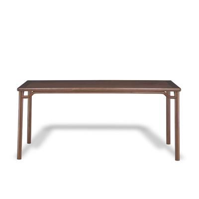 China Custom North American Wood Adjustable Coffee Table Black Walnut Rectangular Wood Square (Other) Wood Table for sale