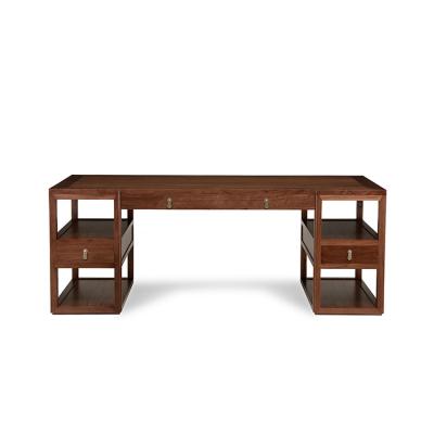 China (Other) Retro Comfortable Solid Wooden Executive Wooden Desk Chinese Adjustable Study Wood Desk Sitting Square Table for sale