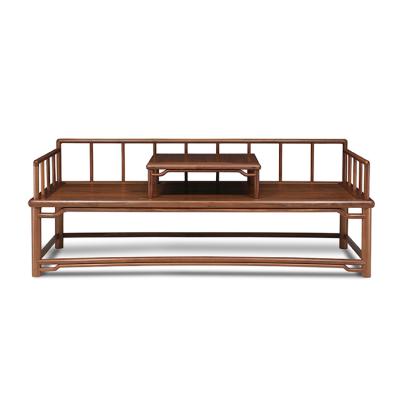 China Cozy Queen Size Bed Tenon And Tenon Structure Classic Chinese Traditional Walnut Wood Furniture for sale