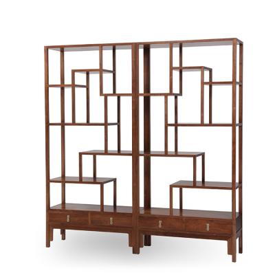 China (Other) Bogu Adjustable Chinese Furniture Storage Racks Home Bookshelves Than Wood Display Stand Wooden Bookcases Shelf for sale