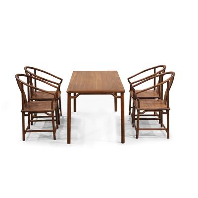 China (Other) Adjustable Rectangular Sturdy Dining Table Set 4 Chairs Set Wooden Cafe Table And Chairs for sale