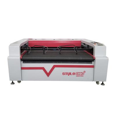 China Laser CUTTING laser textile cutting machine with four heads for industrial production for sale