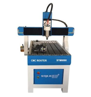 China Hotels Hobby CNC Router STM6090 with 4th Rotary Axis for Aluminum, Wood, MDF for sale