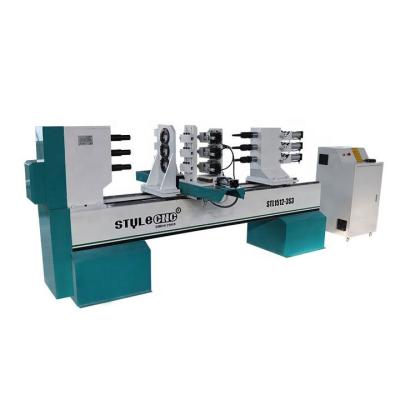 China Hotels 3 Axis CNC Wood Lathe Machine For Popular Woodworking for sale