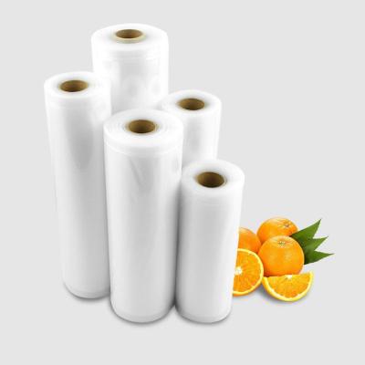 China Disposable Food Preservation Storage Roll Bags Clear Plastic Vacuum Embossed Sealing Bags For Frozen Food for sale