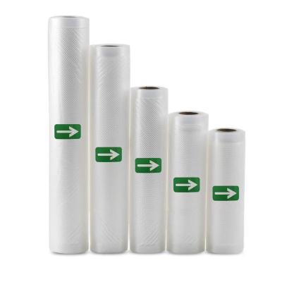 China Disposable On Sale Eco Biodegradable Embossed Vacuum Seal Bags Roll Freshness Protection Package Bags for sale