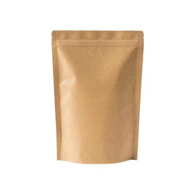 China Disposable Kraft Paper Bags with Window Stand Up Pouches Bags, Zip Lock Food Storage Bags for Packaging Products, Reusable, Sealable for sale