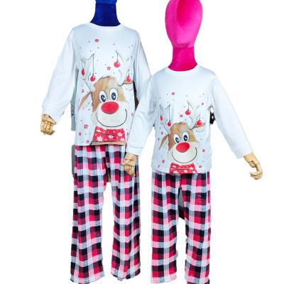 China 2021 QUICK DRY Christmas Family Matching Pajamas Set Adult Deer Kid Family Matching Clothes Top+Pants Christmas Sleepwear Pj's Baby Set for sale