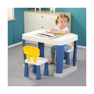 China Adjustable Kids Desk Chairs Lovely Play Kindergarten Furniture Kid Activity Plastic Table Chair Set for sale