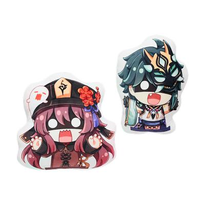 China Movie & TV Stuffing Anime Pillow Case Plush Pillow Toy Gift Short Stuffed Cute Double Sided Doll Pillowcase for sale