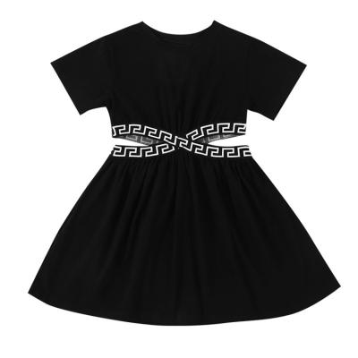 China Sweet New Design Summer Princess Baby Girl Dress Cotton Children's Fashionable Short Skirts for sale