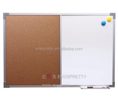 China Good Design Aluminum Frame Writing Magnetic White Board And Cork Board Combination GT-77 for sale