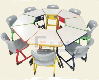 China Wholesale Nursery Furniture Wood, Modern Preschool Furniture For Sale, Study Wood Table And Chair for sale