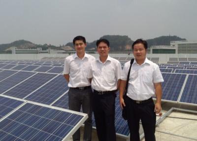 China Sistema fotovoltaico poli da montagem do telhado liso de painel solar do silicone 1MW à venda