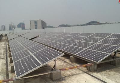 China Economical 100KW On Grid PV System , Flat Roof Mounting System For PV Panels for sale