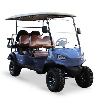 China New Arrival Wholesale 6 Passenger 48V Electric Golf Cart With Lifted 6 seater 2Front 34.7in (880mm); Rear 39.0in (990mm) for sale