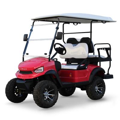 China 2022 Launched Brand New 4 Wheel Electric Golf Hunting Buggy Cart Back to Back 4 Seater For Sale 205/50-10(Tire diameter 18.1in) (460mm) for sale