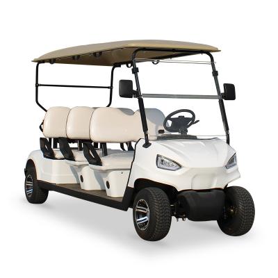 China 2022 New Arrival 6 Seater Transport  Passenger Powerful 4KW AC Motor Electric Golf Cart For Sale 205/50-10(Tire diameter 18.1in) (460mm) for sale