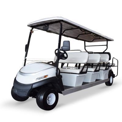 China Strong 4KW AC Motor Custom Passenger Transport 8 Seats Ferry Car Electric Golf Cars For Sale Front:18.5*8.5-8;Iron rim; for sale