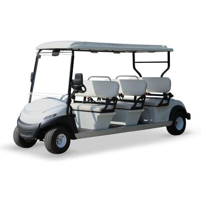 China Factory Direct Wholesale 4KW AC Motor 6 Seater Off-road Electric Golf Carts For Passenger Transport Front:18.5*8.5-8;Iron rim; for sale