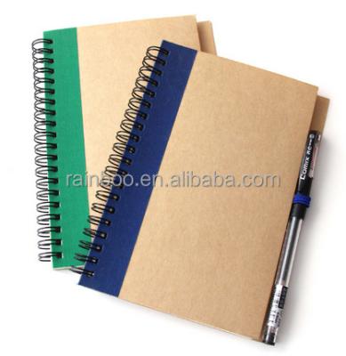 China With Pen Recycled Logo Printed Cheap Recycled Custom Classmate Notebook For Office Promotion for sale