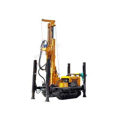 China Construction worksÂ   Hengwang HQZ180L Portable DTH Crawler Shallow Water Rig Drilling Small Machine for sale