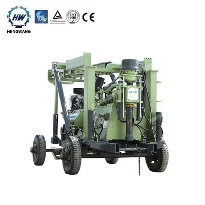 China 6.5 600m Wheel Mounted Diesel Engine Hydraulic Water Well Drilling Rig Machine for sale