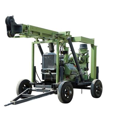 China Construction worksÂ   wheel mounted XYX-3 portable rotary earth drilling rig prices 600m for sale